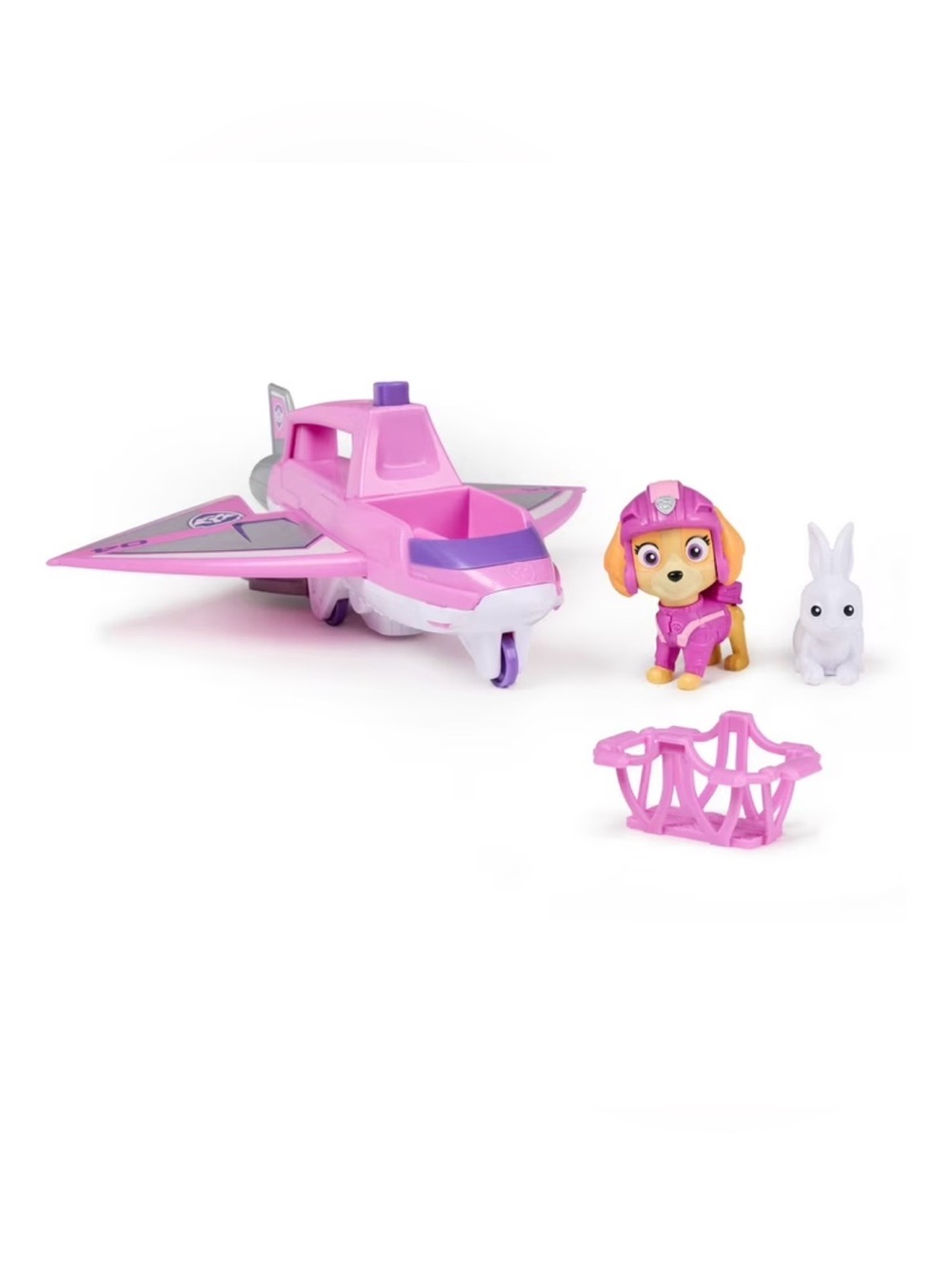 Paw Patrol Skye Pink and Purple Rescue Plane with Figure & Bunny